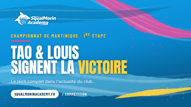 Visuel SqualMorin Academy : Tao et Louis vainqueurs de la 1re etape du championnat de Martinique de beach-volley